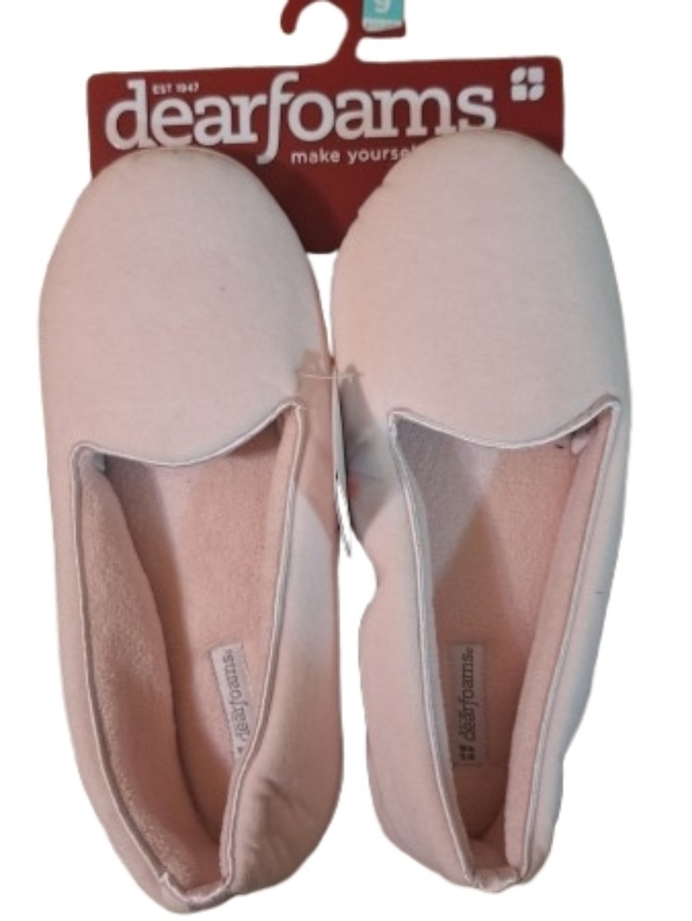 NWT Dearfoams Light Pink Slippers